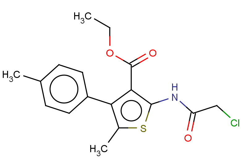ethyl 2-(2-chloroacetamido)-5-methyl-4-(4-methylphenyl)thiophene-3-carboxylate