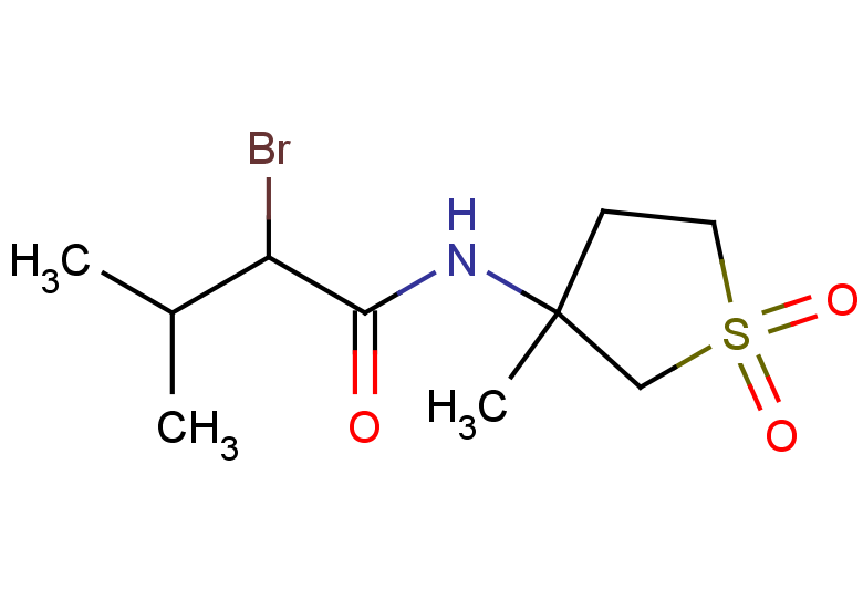 2-bromo-3-methyl-N-(3-methyl-1,1-dioxo-1lambda6-thiolan-3-yl)butanamide