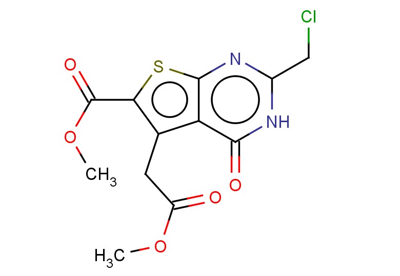 methyl 2-(chloromethyl)-5-(2-methoxy-2-oxoethyl)-4-oxo-3H,4H-thieno[2,3-d]pyrimidine-6-carboxylate