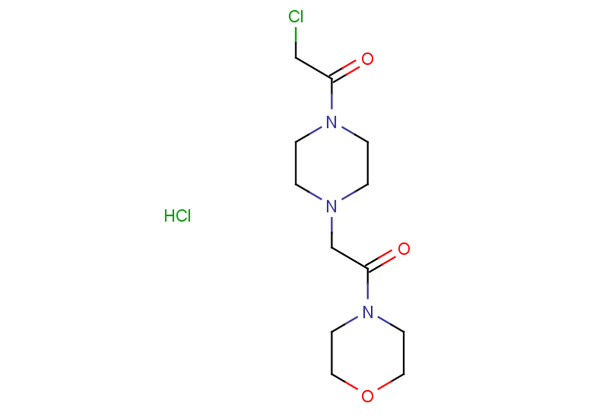 2-chloro-1-{4-[2-(morpholin-4-yl)-2-oxoethyl]piperazin-1-yl}ethan-1-one hydrochloride