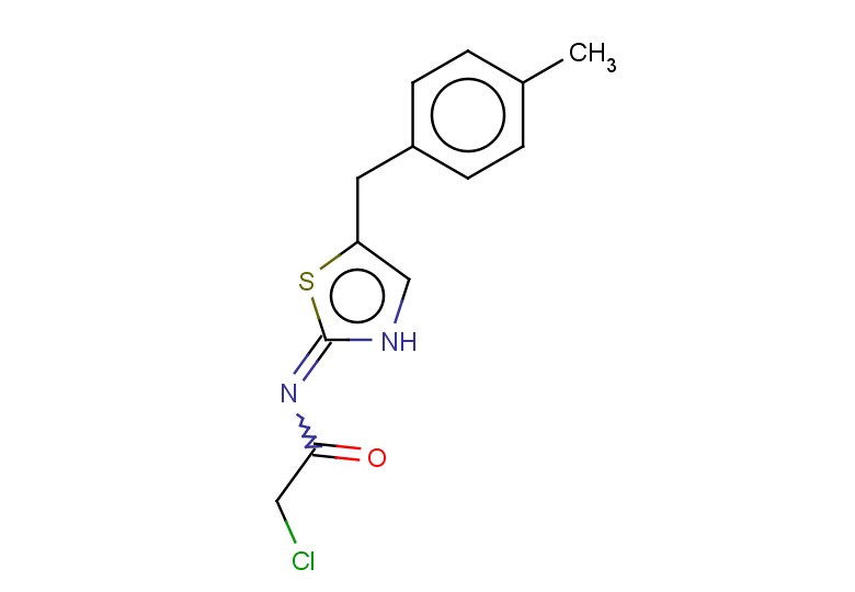 2-chloro-N-{5-[(4-methylphenyl)methyl]-2,3-dihydro-1,3-thiazol-2-ylidene}acetamide