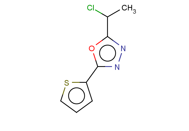 2-(1-chloroethyl)-5-(thiophen-2-yl)-1,3,4-oxadiazole