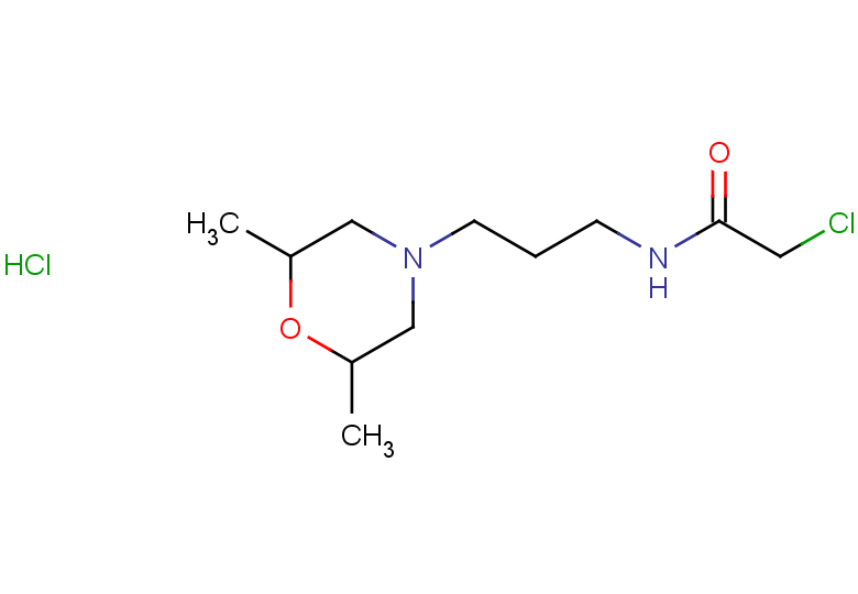 2-chloro-N-[3-(2,6-dimethylmorpholin-4-yl)propyl]acetamide hydrochloride