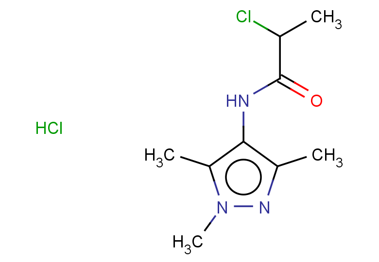 2-chloro-N-(trimethyl-1H-pyrazol-4-yl)propanamide hydrochloride