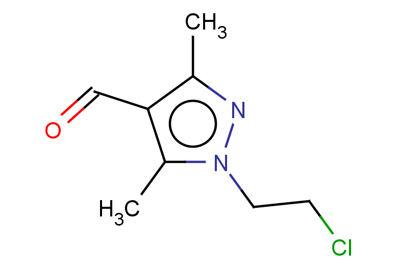 1-(2-chloroethyl)-3,5-dimethyl-1H-pyrazole-4-carbaldehyde
