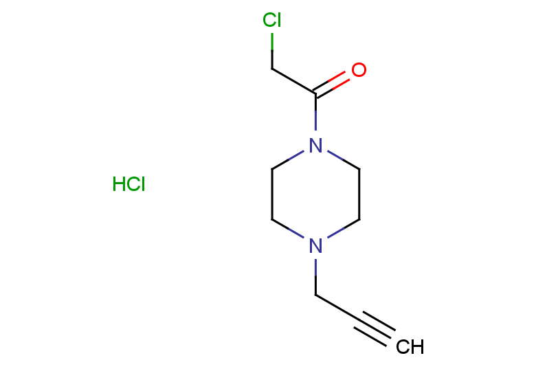 2-chloro-1-[4-(prop-2-yn-1-yl)piperazin-1-yl]ethan-1-one hydrochloride