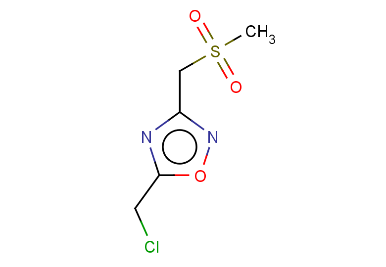 5-(chloromethyl)-3-(methanesulfonylmethyl)-1,2,4-oxadiazole