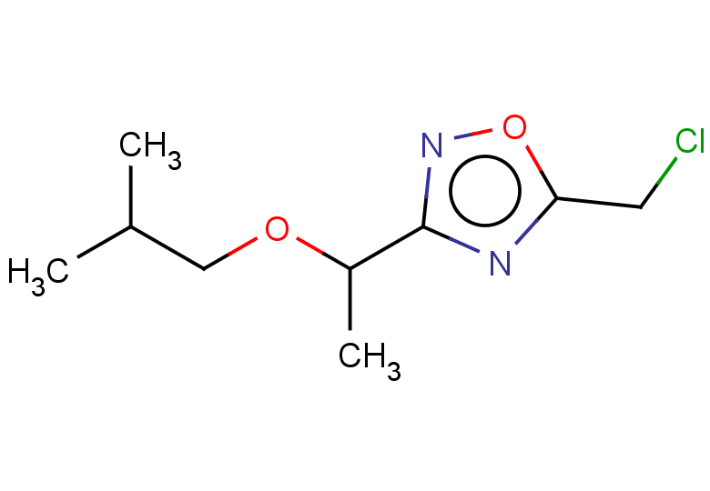 5-(chloromethyl)-3-[1-(2-methylpropoxy)ethyl]-1,2,4-oxadiazole