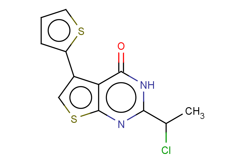2-(1-chloroethyl)-5-(thiophen-2-yl)-3H,4H-thieno[2,3-d]pyrimidin-4-one