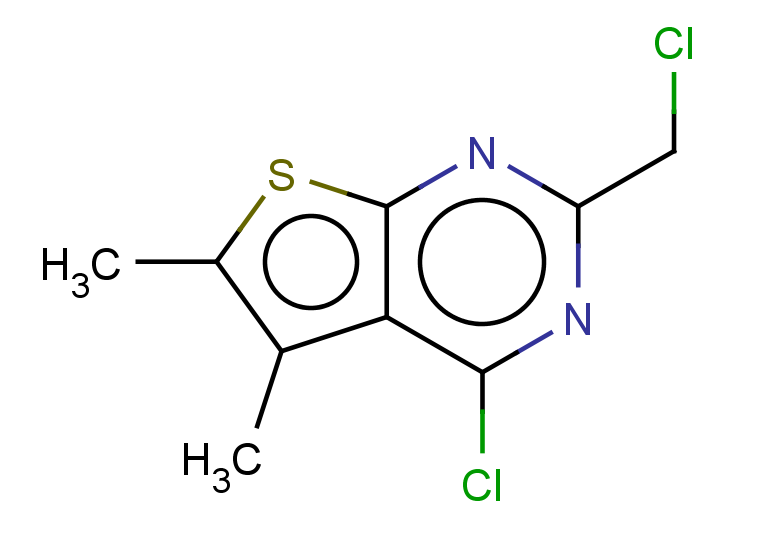 4-chloro-2-(chloromethyl)-5,6-dimethylthieno[2,3-d]pyrimidine