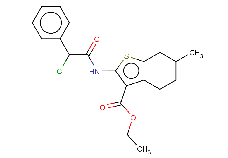 ethyl 2-(2-chloro-2-phenylacetamido)-6-methyl-4,5,6,7-tetrahydro-1-benzothiophene-3-carboxylate