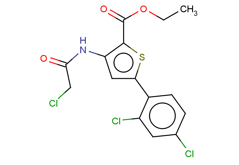 ethyl 3-(2-chloroacetamido)-5-(2,4-dichlorophenyl)thiophene-2-carboxylate