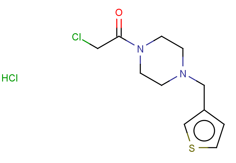 2-chloro-1-[4-(thiophen-3-ylmethyl)piperazin-1-yl]ethan-1-one hydrochloride