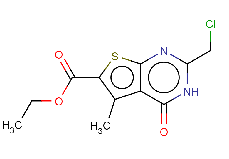 ethyl 2-(chloromethyl)-5-methyl-4-oxo-3H,4H-thieno[2,3-d]pyrimidine-6-carboxylate