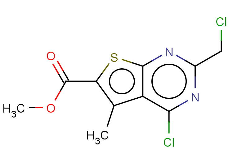 methyl 4-chloro-2-(chloromethyl)-5-methylthieno[2,3-d]pyrimidine-6-carboxylate
