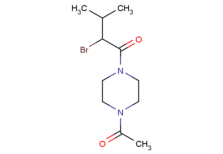 1-(4-acetylpiperazin-1-yl)-2-bromo-3-methylbutan-1-one