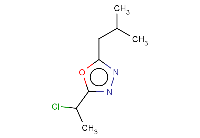 2-(1-chloroethyl)-5-(2-methylpropyl)-1,3,4-oxadiazole