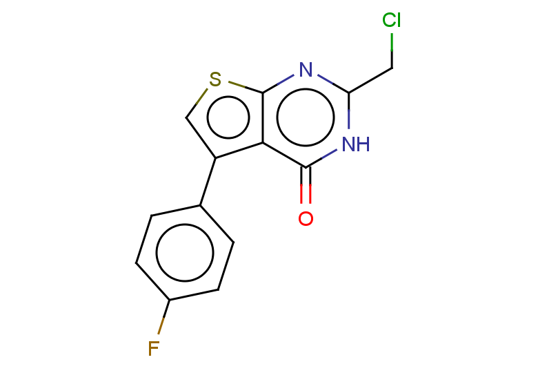 2-(chloromethyl)-5-(4-fluorophenyl)-3H,4H-thieno[2,3-d]pyrimidin-4-one