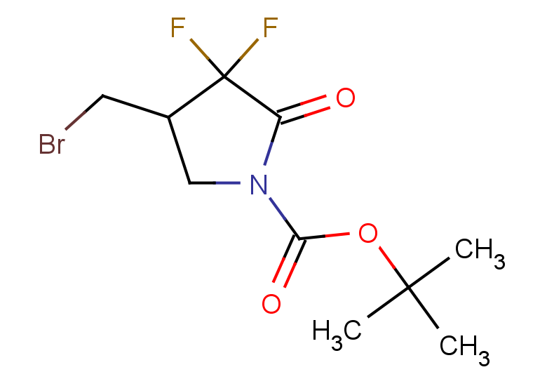 tert-butyl 4-(bromomethyl)-3,3-difluoro-2-oxopyrrolidine-1-carboxylate