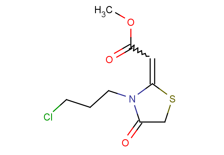methyl 2-[3-(3-chloropropyl)-4-oxo-1,3-thiazolidin-2-ylidene]acetate