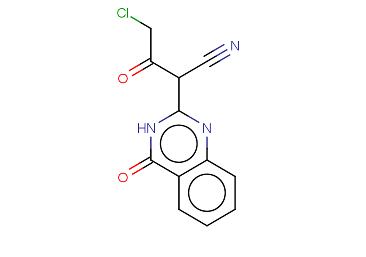 4-chloro-3-oxo-2-(4-oxo-3,4-dihydroquinazolin-2-yl)butanenitrile