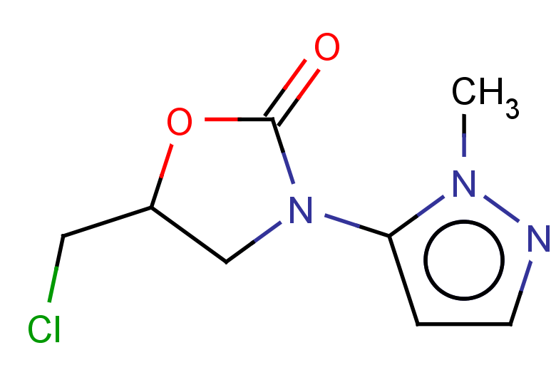 5-(chloromethyl)-3-(1-methyl-1H-pyrazol-5-yl)-1,3-oxazolidin-2-one