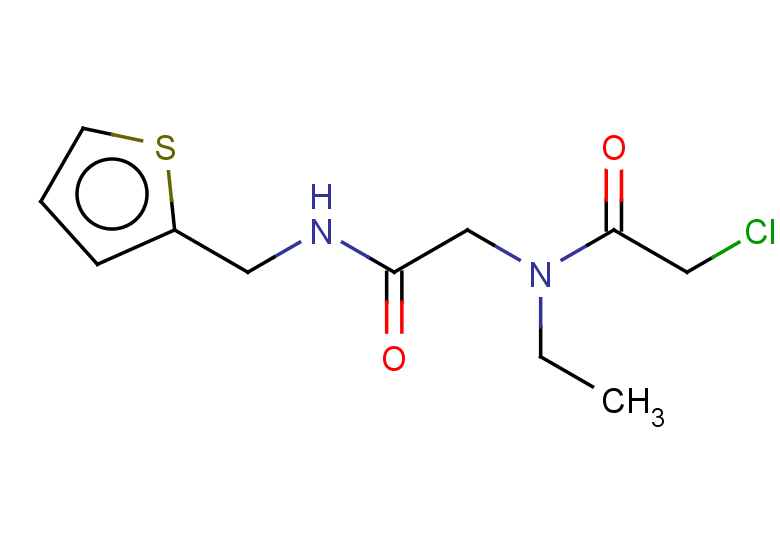 2-chloro-N-ethyl-N-{[(thiophen-2-ylmethyl)carbamoyl]methyl}acetamide