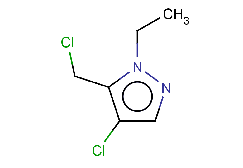 4-chloro-5-(chloromethyl)-1-ethyl-1H-pyrazole