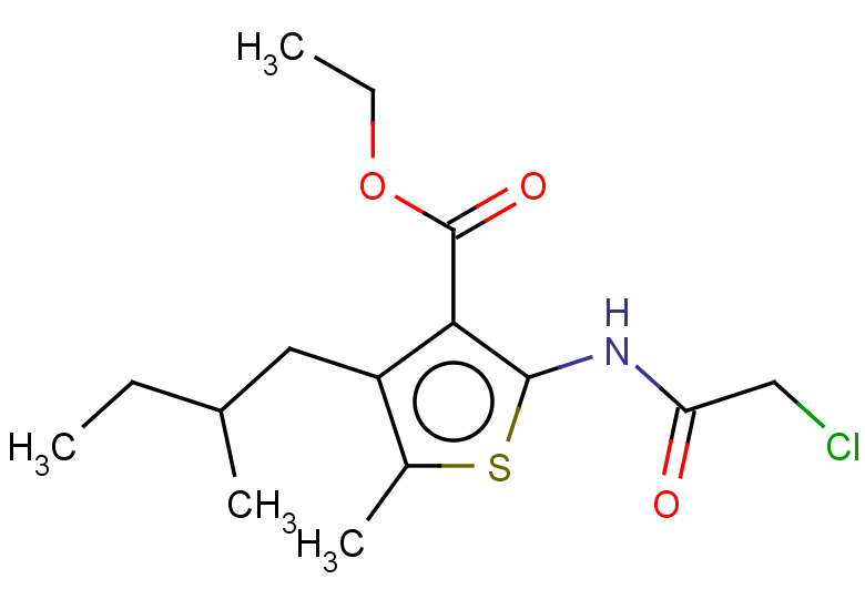 ethyl 2-(2-chloroacetamido)-5-methyl-4-(2-methylbutyl)thiophene-3-carboxylate