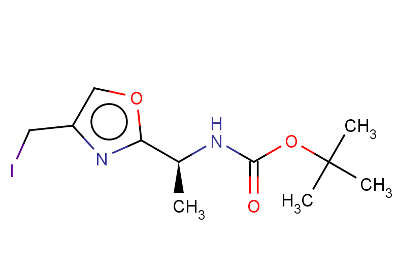 tert-butyl N-[(1S)-1-[4-(iodomethyl)-1,3-oxazol-2-yl]ethyl]carbamate