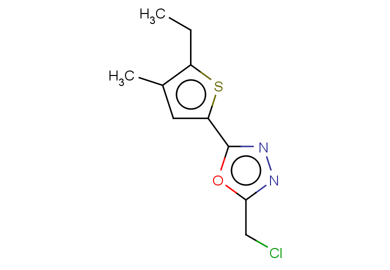 2-(chloromethyl)-5-(5-ethyl-4-methylthiophen-2-yl)-1,3,4-oxadiazole