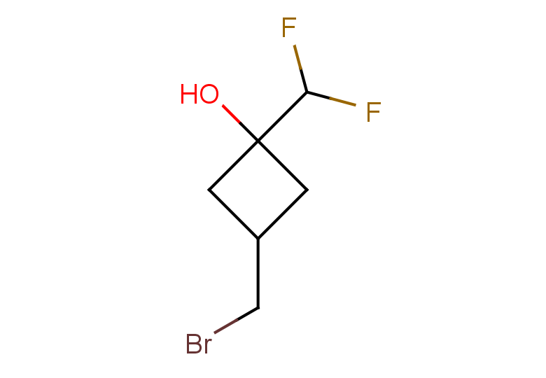 3-(bromomethyl)-1-(difluoromethyl)cyclobutan-1-ol