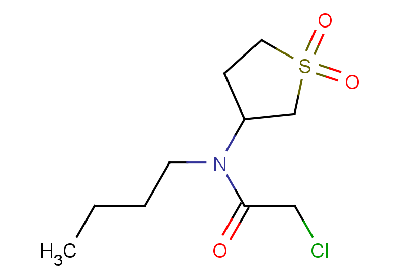 N-butyl-2-chloro-N-(1,1-dioxo-1lambda6-thiolan-3-yl)acetamide