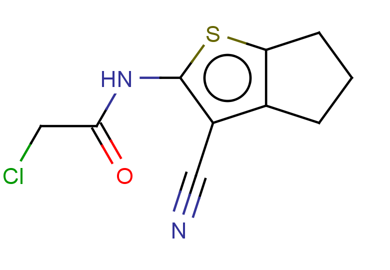 2-chloro-N-(3-cyano-5,6-dihydro-4H-cyclopenta[b]thiophen-2-yl)acetamide