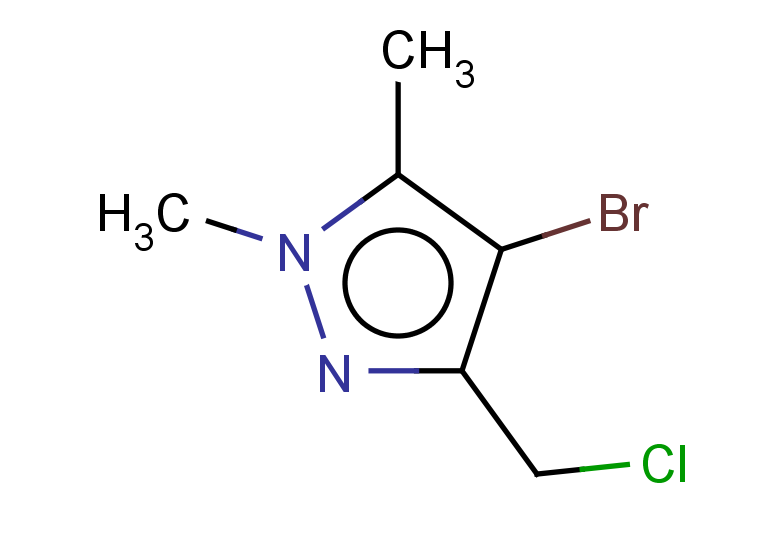 4-bromo-3-(chloromethyl)-1,5-dimethyl-1H-pyrazole