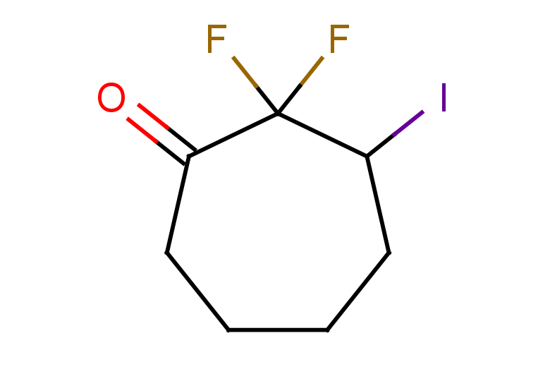 2,2-difluoro-3-iodocycloheptan-1-one