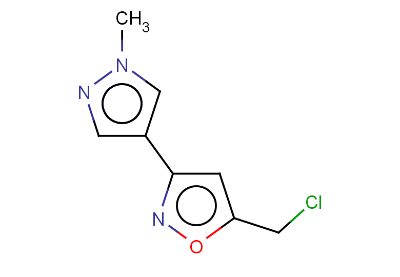 5-(CHLOROMETHYL)-3-(1-METHYL-1H-PYRAZOL-4-YL)ISOXAZOLE