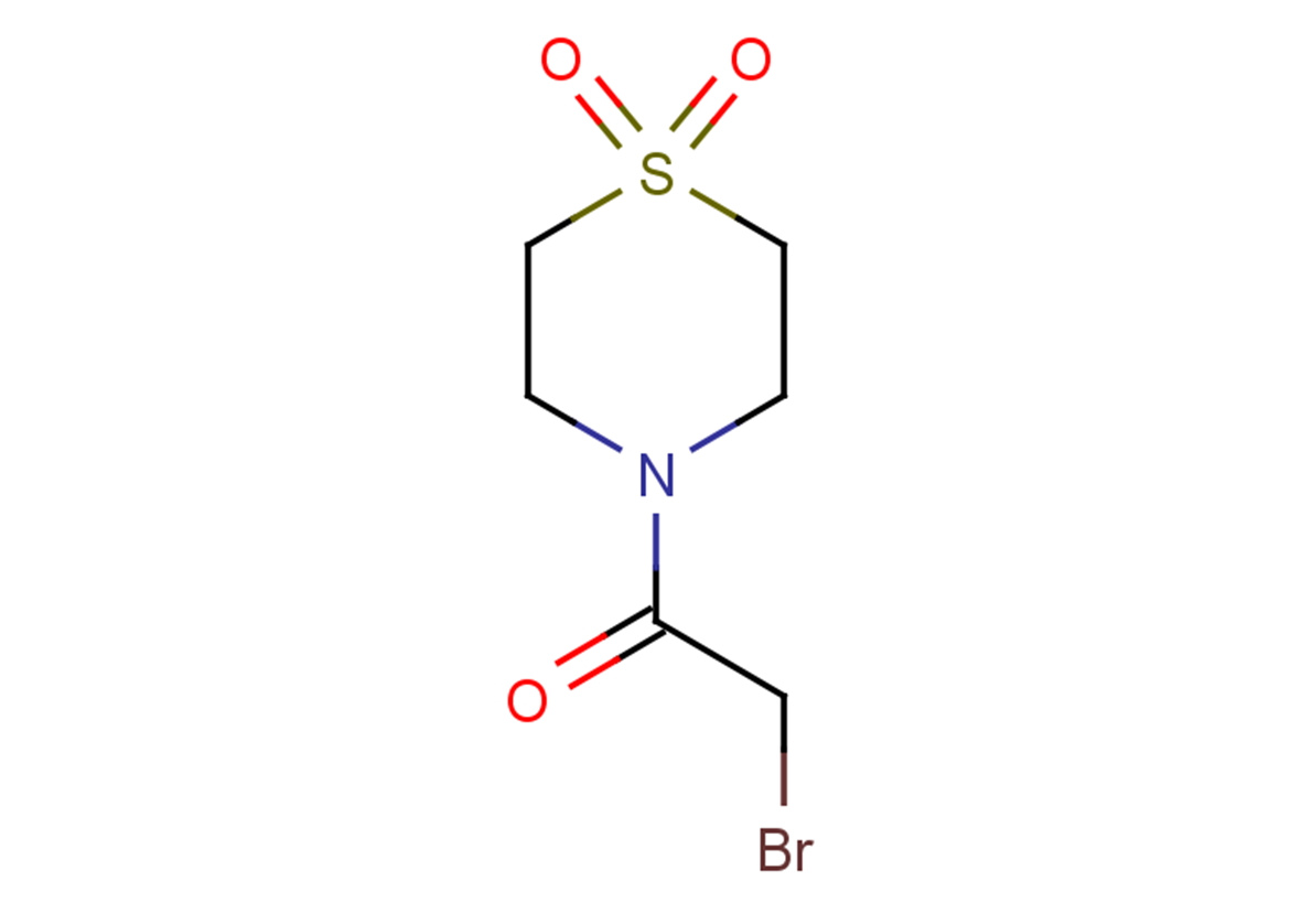 4-(2-bromoacetyl)-1lambda6-thiomorpholine-1,1-dione