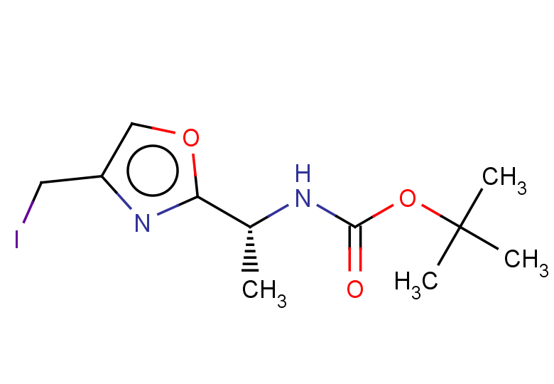 tert-butyl N-[(1R)-1-[4-(iodomethyl)-1,3-oxazol-2-yl]ethyl]carbamate