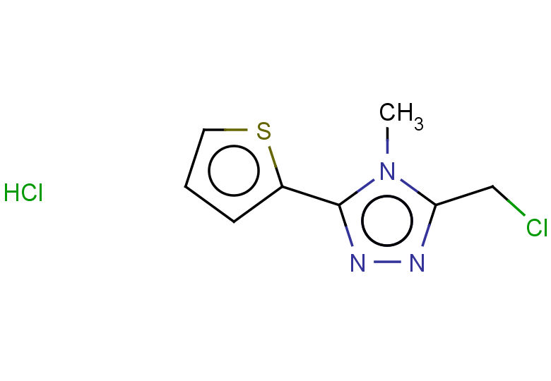 3-(chloromethyl)-4-methyl-5-(thiophen-2-yl)-4H-1,2,4-triazole hydrochloride