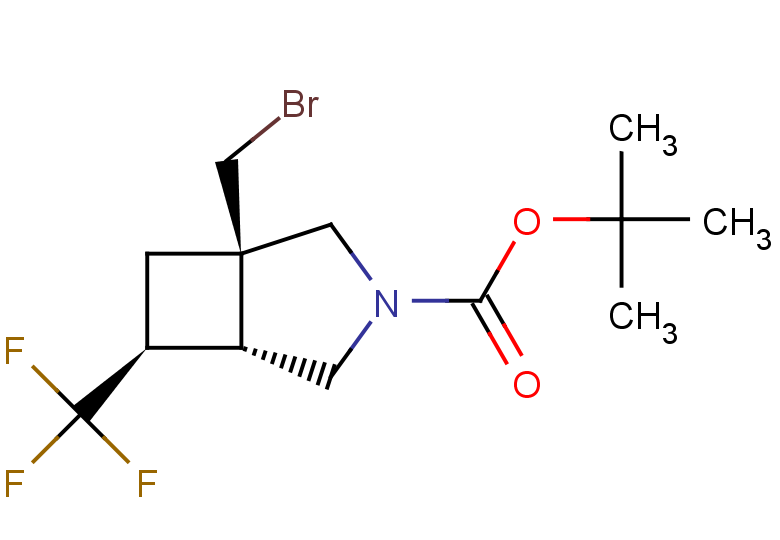 tert-butyl (1R,5R,6S)-1-(bromomethyl)-6-(trifluoromethyl)-3-azabicyclo[3.2.0]heptane-3-carboxylate
