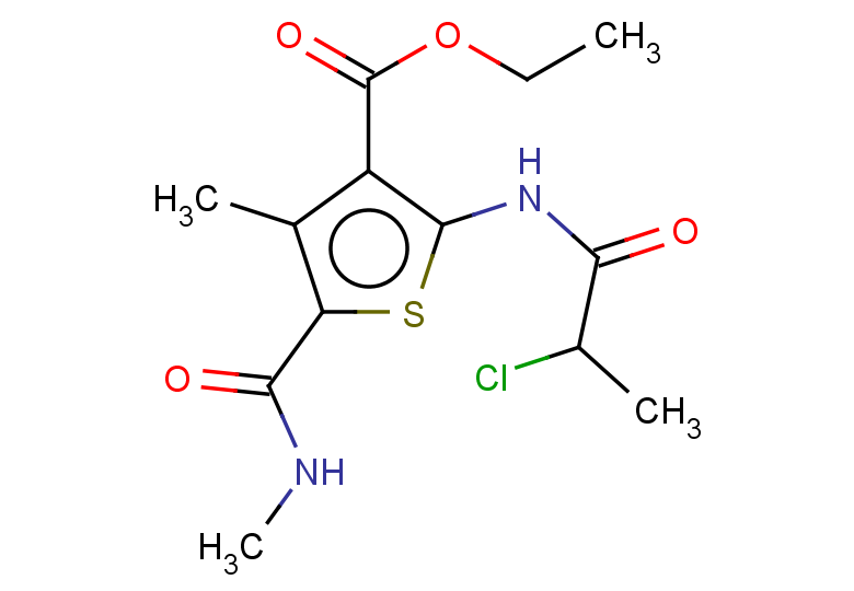 ethyl 2-(2-chloropropanamido)-4-methyl-5-(methylcarbamoyl)thiophene-3-carboxylate