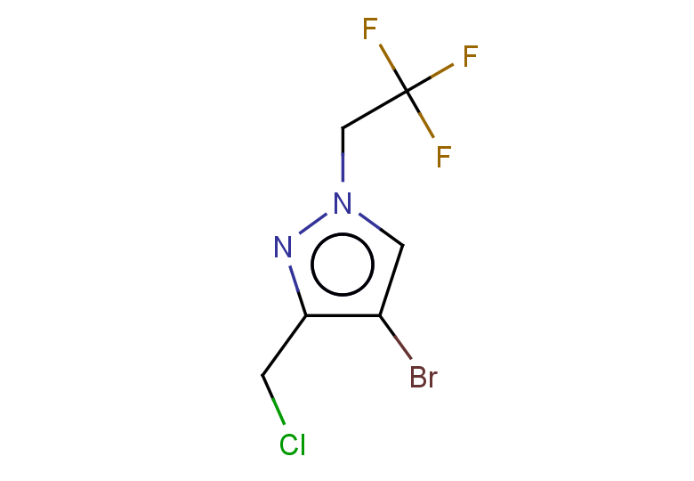 4-bromo-3-(chloromethyl)-1-(2,2,2-trifluoroethyl)-1H-pyrazole