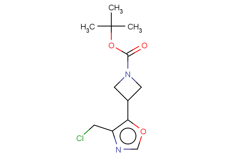 tert-butyl 3-[4-(chloromethyl)-1,3-oxazol-5-yl]azetidine-1-carboxylate