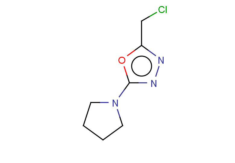 2-(chloromethyl)-5-(pyrrolidin-1-yl)-1,3,4-oxadiazole