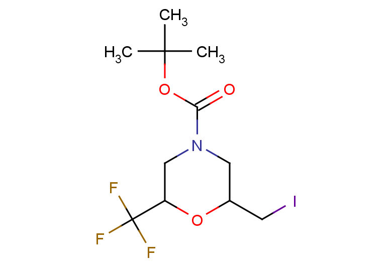 tert-butyl 2-(iodomethyl)-6-(trifluoromethyl)morpholine-4-carboxylate