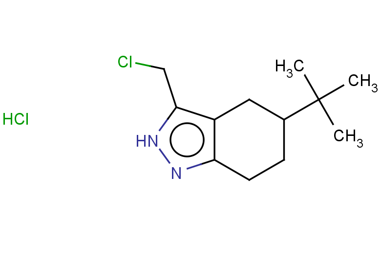 5-tert-butyl-3-(chloromethyl)-4,5,6,7-tetrahydro-2H-indazole hydrochloride