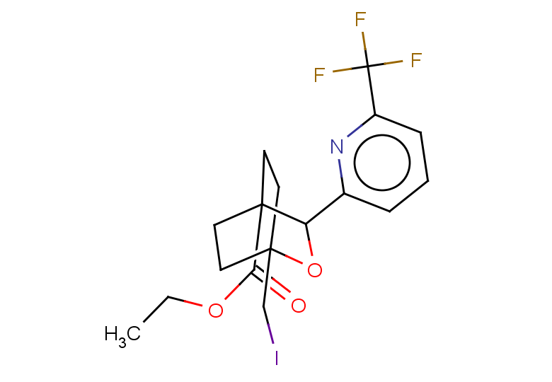 ethyl 1-(iodomethyl)-3-[6-(trifluoromethyl)pyridin-2-yl]-2-oxabicyclo[2.2.2]octane-4-carboxylate