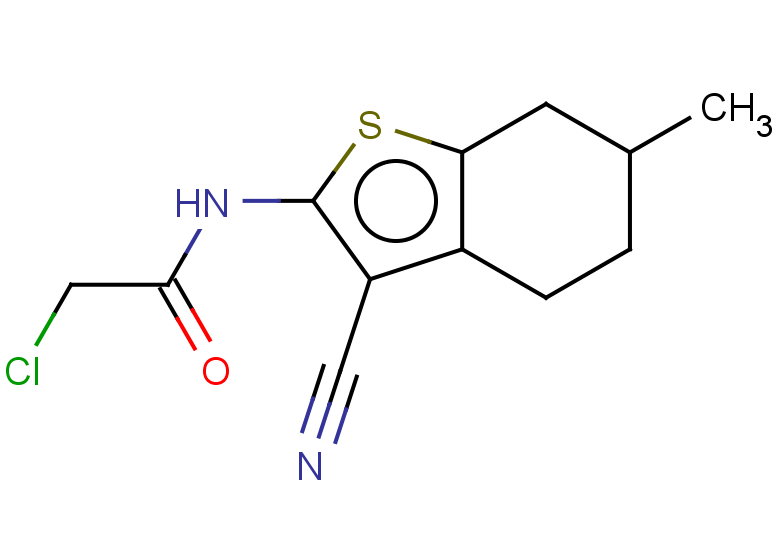 2-chloro-N-(3-cyano-6-methyl-4,5,6,7-tetrahydro-1-benzothiophen-2-yl)acetamide