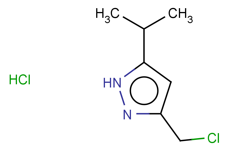 3-(chloromethyl)-5-(propan-2-yl)-1H-pyrazole hydrochloride